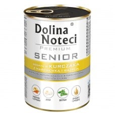 Dolina Noteci Premium Senior для пожилых собак с курицей, морковью и базиликом 400 г