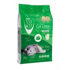 VanCat Aloe Vera бентонитовый наполнитель для котов с ароматом алоэ вера 10 кг