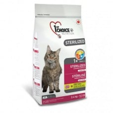 1st Choice Sterilized Chicken сухий корм для стерилізованих котів 2,4 кг
