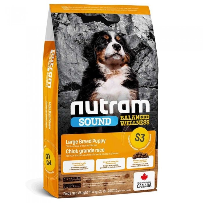 Nutram Sound Balanced Wellness Puppy сухий корм для цуценят з куркою та вівсянкою 20 кг