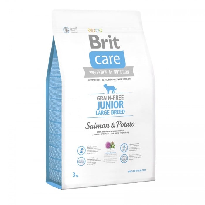 Brit Care GF Junior Large Breed Salmon and Potato 3 kg (для щенков крупных пород)