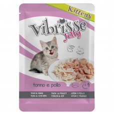 Vibrisse Jelly влажный корм для котят с тунцом и курицей в желе 70 г