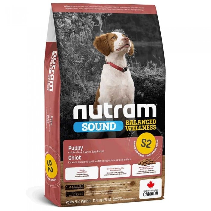 Nutram Sound Balanced Wellness Puppy сухий корм для цуценят з куркою та цільними яйцями 2 кг