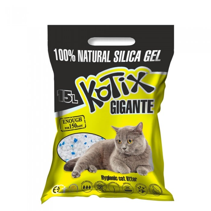Kotix силикагелевый наполнитель для котов без аромата 15 л
