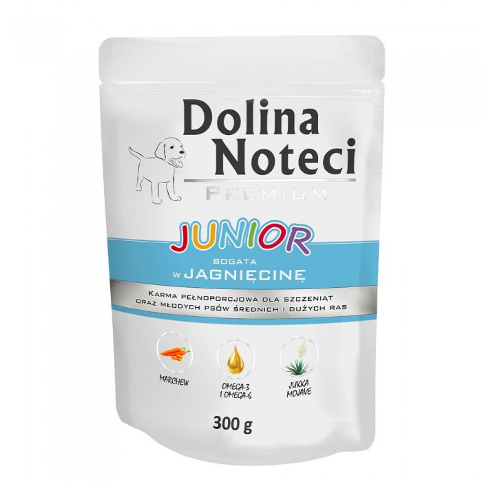 Dolina Noteci Premium вологий корм для цуценят з ягням 300 г