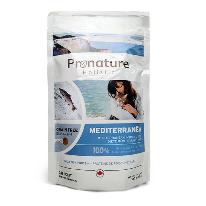 Pronature Holistic Cat Mediterranea сухой корм с лососем и томатами 0,34 кг