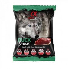 Alpha Spirit Dog Snacks Duck полувлажные лакомства для собак из утки 50г (кубики)