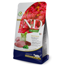 Farmina N&D Quinoa Cat Adult Digestion Lamb & Fennel сухий корм при порушеннях травлення у котів з ягням та кіноа 0,3 кг