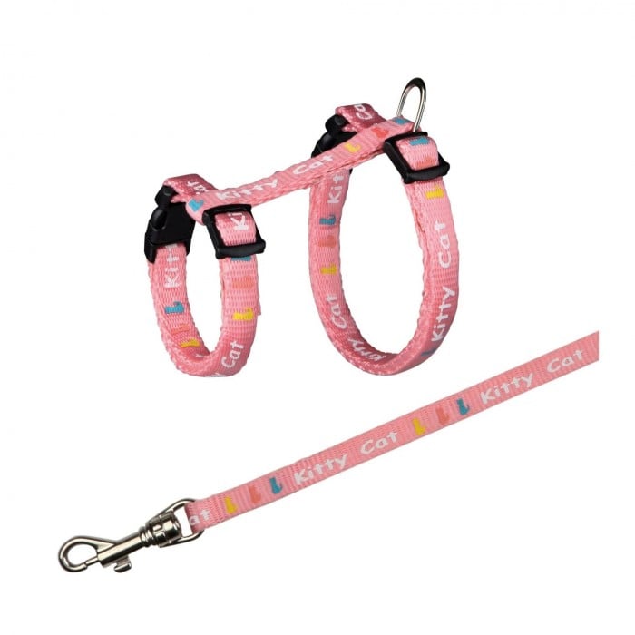 Trixie Kitty Cat шлея с поводком для котят (цвета в ассортименте)
