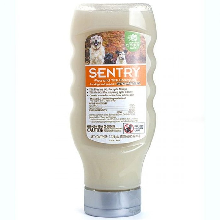 Sentry Oatmeal шампунь від бліх та кліщів для собак з ароматом гавайського імбиру 532 мл