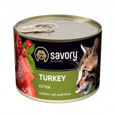 Savory Cat Can Kitten индейка 200g