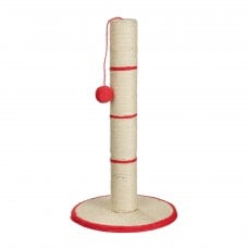 Trixie когтеточка для кошек столбик с игрушкой на верёвке 62 см