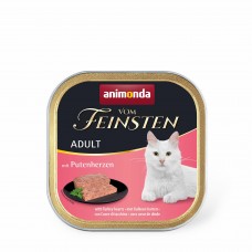 Animonda Vom Feinsten Adult with Turkey hearts влажный корм с индюшачьими сердцами для кошек 100 г