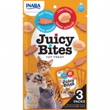 INABA Juicy Bites снеки для кошек со вкусом рыбы и моллюсков 3 шт*11,3 г