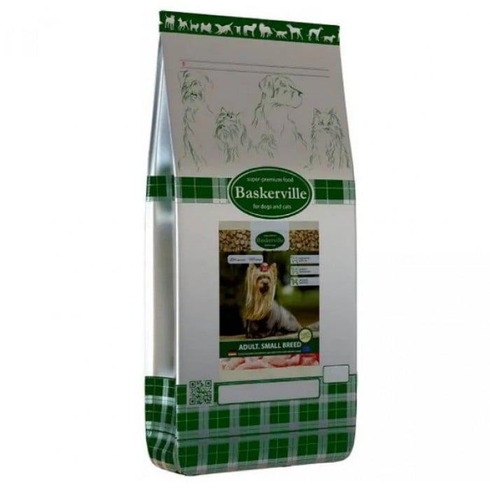 Baskerville Adult Small Breed сухой корм для собак малых пород с мясом домашней птицы 4 кг