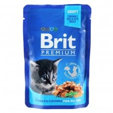 Brit Premium Cat pouch курка для кошенят 100г*24шт