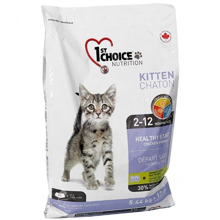 1st Choice Kitten Healthy Start сухой корм для котят с курицей 5,44 кг