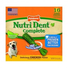 Nylabone Nutri Dent Chicken Large лакомство со вкусом курицы для собак крупных пород 16шт/уп (11см)