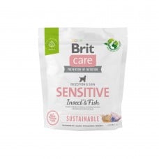 Brit Care Dog Sustainable Sensitive корм для собак с чувствительным пищеварением с рыбой и насекомыми 1 кг