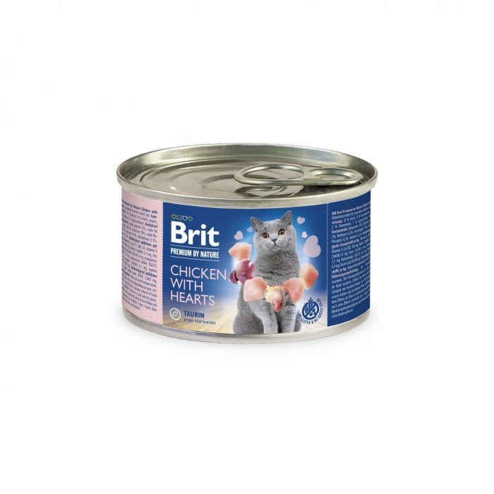 Brit Premium by Nature Cat курка з сердечками 200g
