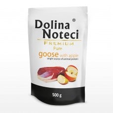 Dolina Noteci Premium Pure для собак аллергиков c гусем и яблоками 500 г
