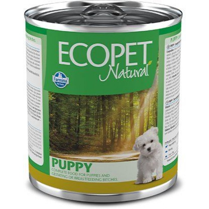 Farmina Ecopet Natural Puppy влажный корм для щенков всех пород с курицей 300 г