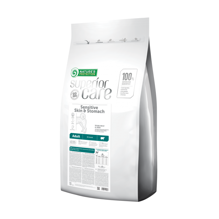 Nature's Protection Superior Care Sensitive Skin & Stomach Lamb Adult All Breeds сухий корм для собак 10 кг