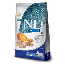 Farmina N&D Low Grain Ocean Adult сухой корм для собак средних и крупных пород с треской и апельсином 12 кг