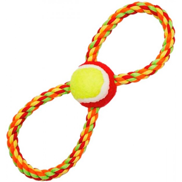 Croci іграшка для собак "Канат вісімка з м'ячиком" 28 см