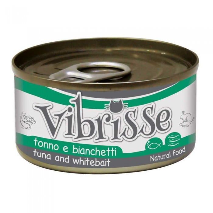 Vibrisse влажный корм для котов с тунцом и корюшкой 140 г