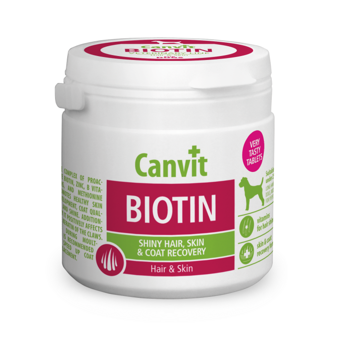 Canvit Biotin витаминный комплекс для кожи и шерсти собак малых и средних пород 100 табл.