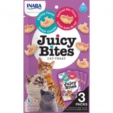 INABA Juicy Bites для кошек со вкусом креветок и морепродуктов 3 шт*11,3 г