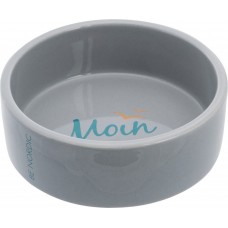 Trixie BE NORDIC керамическая миска для котов и собак серая 0,3 л/12 см