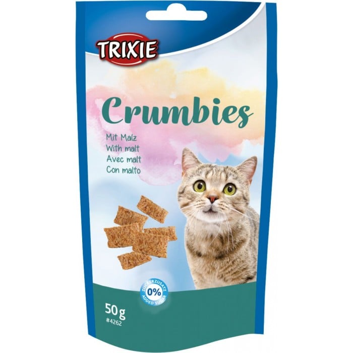 Trixie Crumbies with Malt ласощі для виведення шерсті у котів 50гр