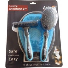 AnimAll набір для грумінгу 3в1 (блакитний)