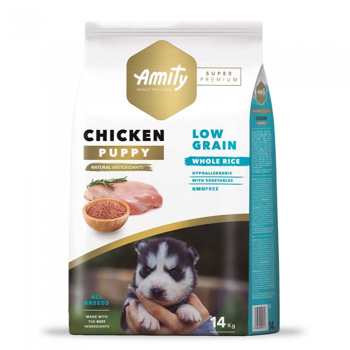 Amity Super Premium Chicken Puppy сухой корм для щенков с курицей 14 кг