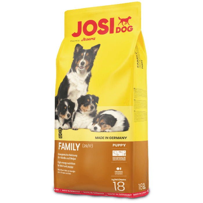 Josera JosiDog Family сухий корм для цуценят та годуючих собак 15 кг