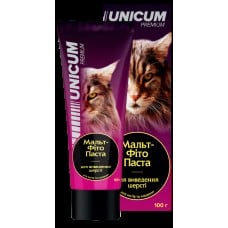 Unicum фитопаста для вывода шерсти у кошек и котят 100г.