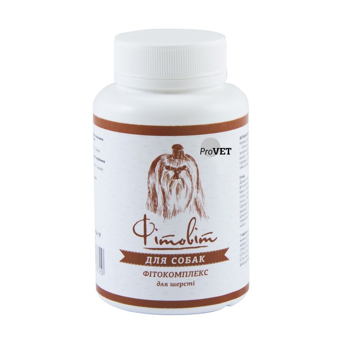 ProVET Фитовит фитокомплекс для кожи и шерсти собак 100 табл.