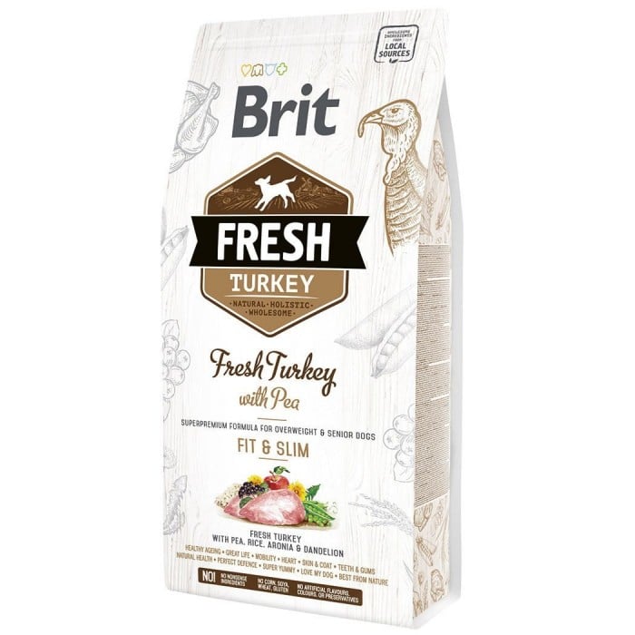 Brit Fresh Turkey with Pea Light Fit & Slim Adult с индейкой и горошком 2,5 kg