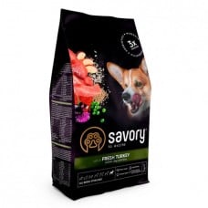 Savory All Breed сухой корм для стерилизованных собак всех пород с индейкой 1 кг