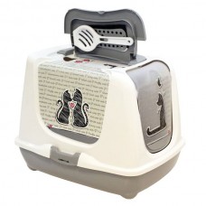 Moderna Trendy Cat Cats in Love закрытый туалет для котов (светло-серый)