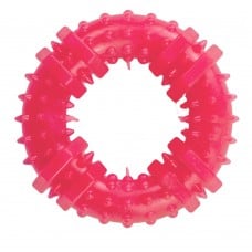 AGILITY игрушка для собак кольцо с шипами (розовое) 12 см