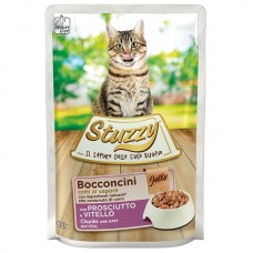 Stuzzy Cat Ham and Veal влажный корм для котов с ветчиной и телятиной в желе 85г*24шт