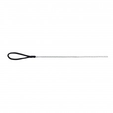 Trixie поводок-цепь для собак миниатюрных и мини пород с нейлоновой ручкой (чёрный) XS-S 1м/4мм