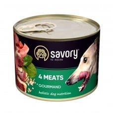 Savory Dog Gourmand 4 вида мяса 200g