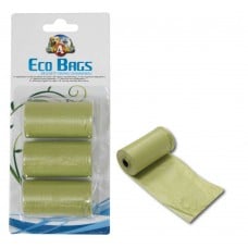 Croci ECO Bags пакеты для уборки за собаками (зеленые) 3 рулона х 20 шт.