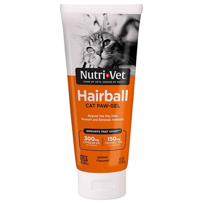 Nutri-Vet Hairball Salmon гель с лососем для выведения шерсти у кошек 89 мл