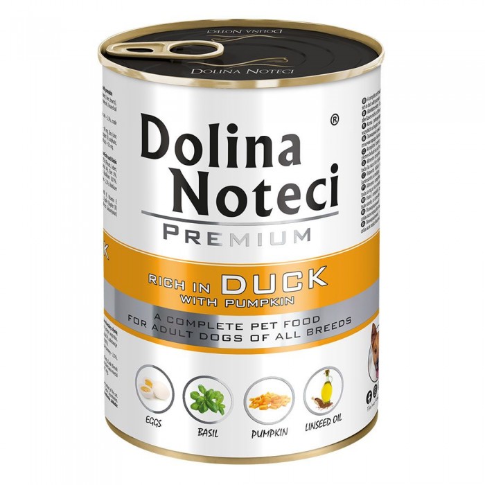 Dolina Noteci Premium влажный корм для собак с уткой и тыквой 400 г