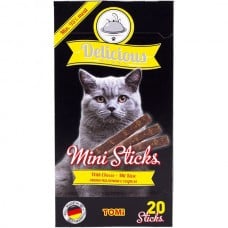 TOMI DELICIOUS MINI STICKS CHEESE лакомство для котов из сыром 40 г